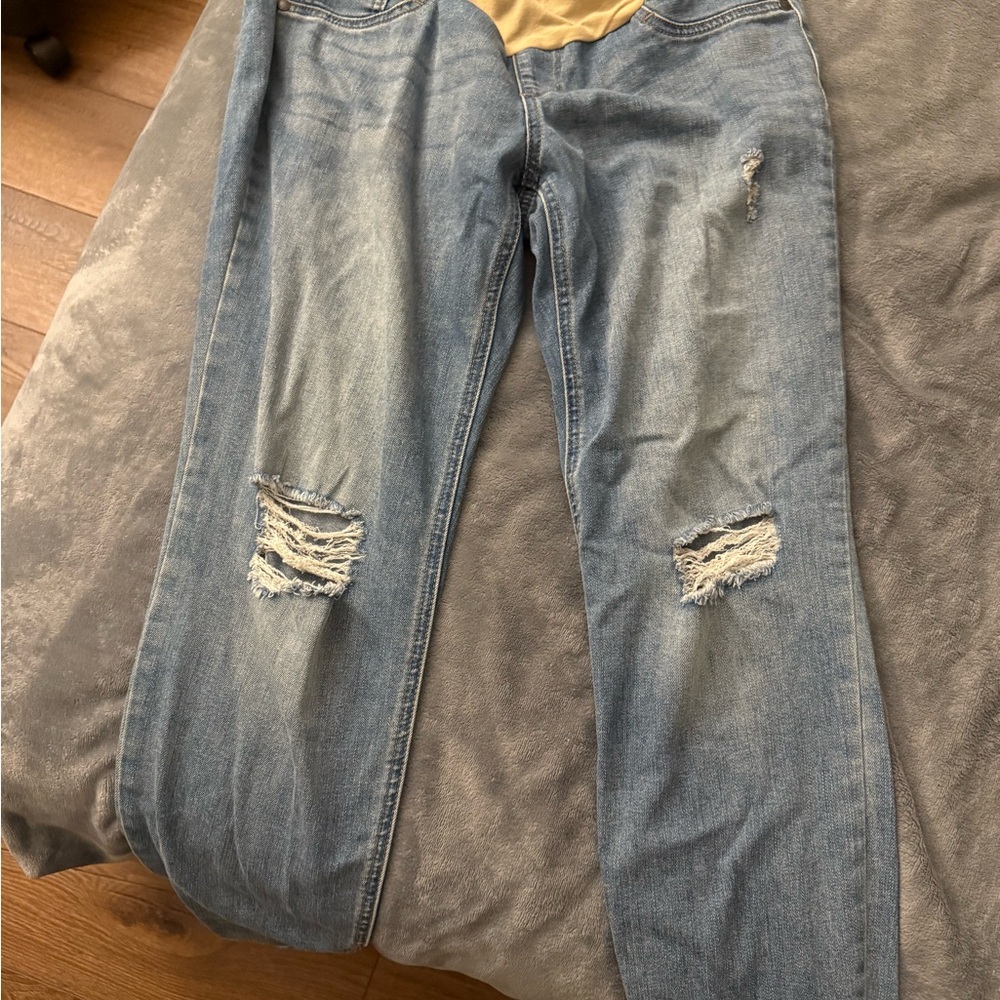 Indigo Blue Denim Maternity Jeans